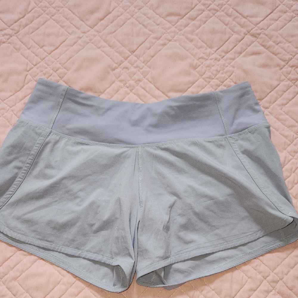 Lululemon Athletica Light Gray Athletic Shorts